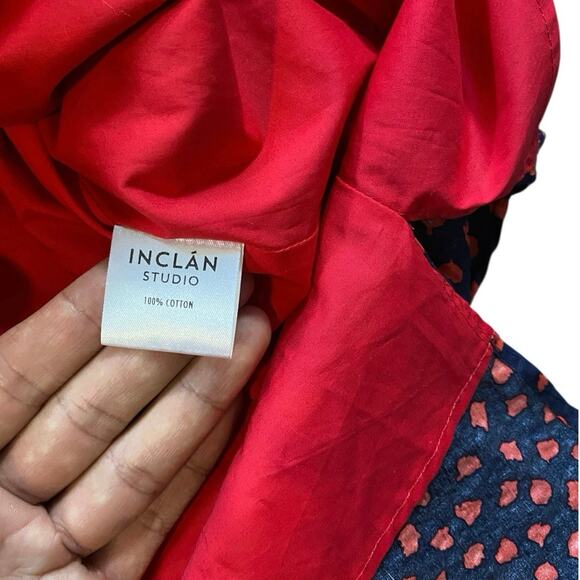 Inclan Studio Houston V-Neck Brushed Polka Dot Tie-back Dress - XS - Picture 4 of 6